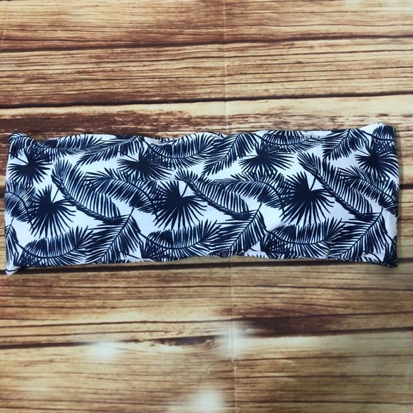 NEW Womens Bandeau Strapless Two Piece Bikini Swimsuit No Underwire Size XL - Picture 2 of 8